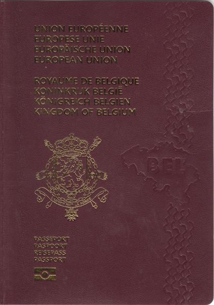 Bìa hộ chiếu Bỉ