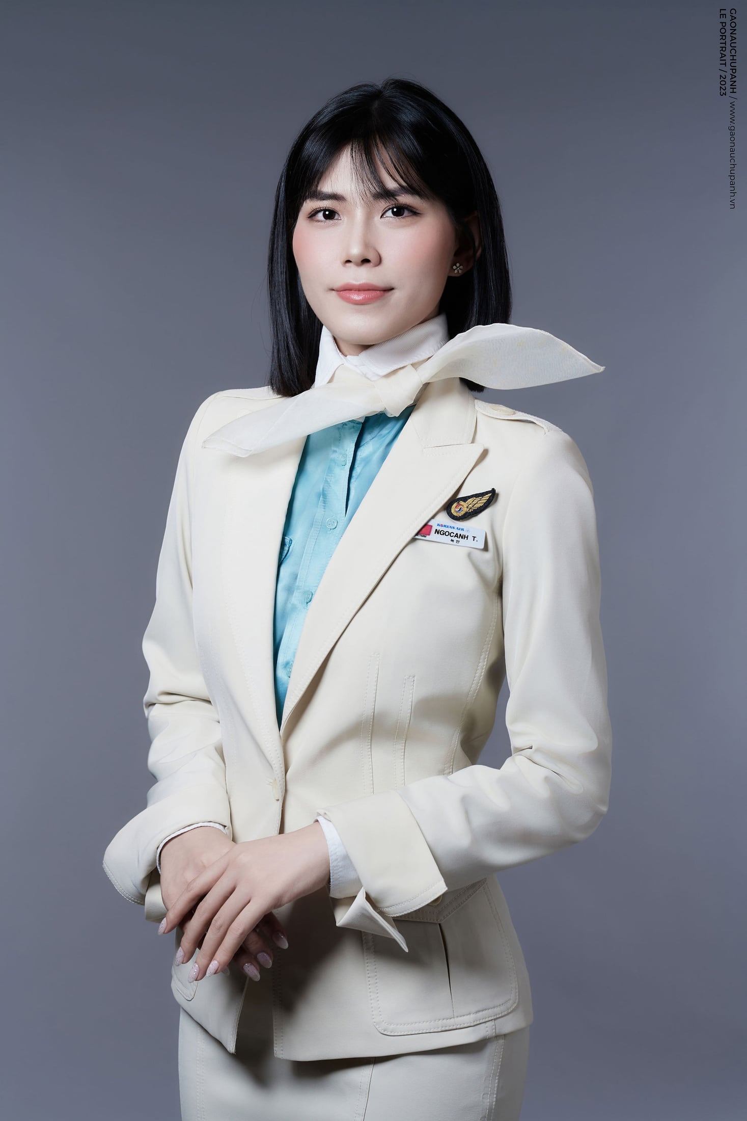 Ảnh mẫu 8 — Ảnh thẻ tiếp viên hàng không — Gạo Nâu Profile